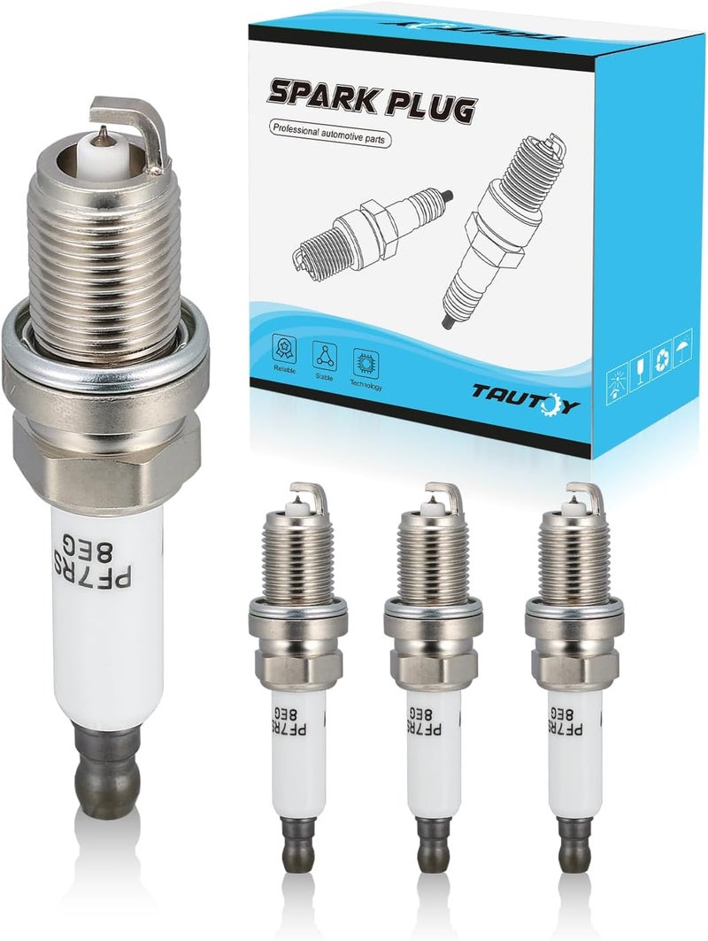 TAUTOY 91039 IFR7X7G شمعات الإشعال إيريديوم بلاتينيوم 4 قطع (1.4 لتر) لبيوك إنكور 2013-2021، لشفورليه كروز 2011-2015، سونيك 2012-2020، تراكسي 2013-2021، استبدال # 55576026 55585517 XP3922 - Image 1
